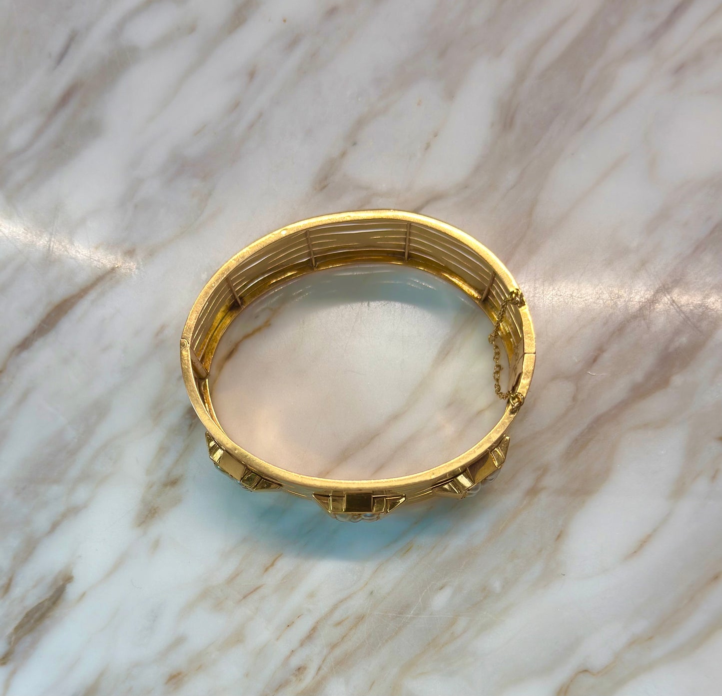 Victorian 18K French Bangle