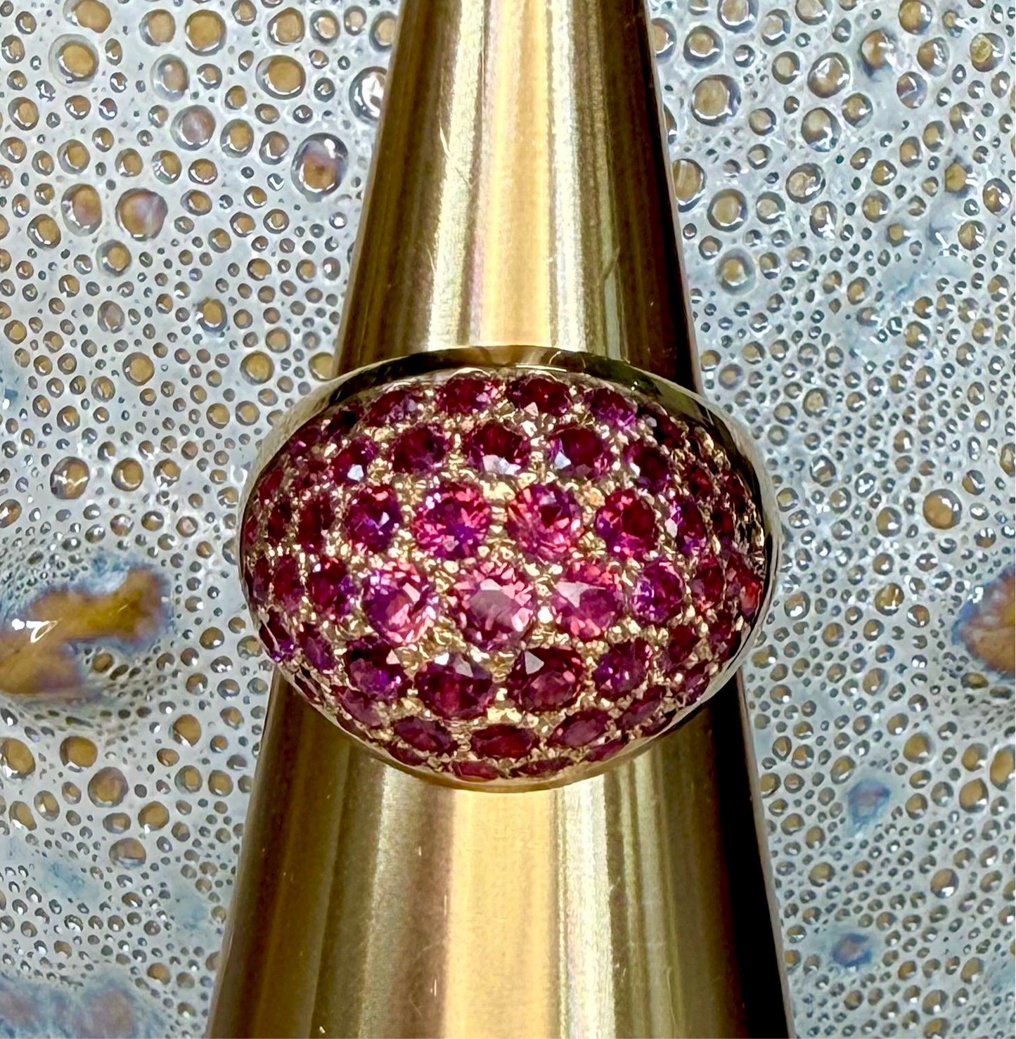 Vintage Ruby Dome Ring set in 14K gold