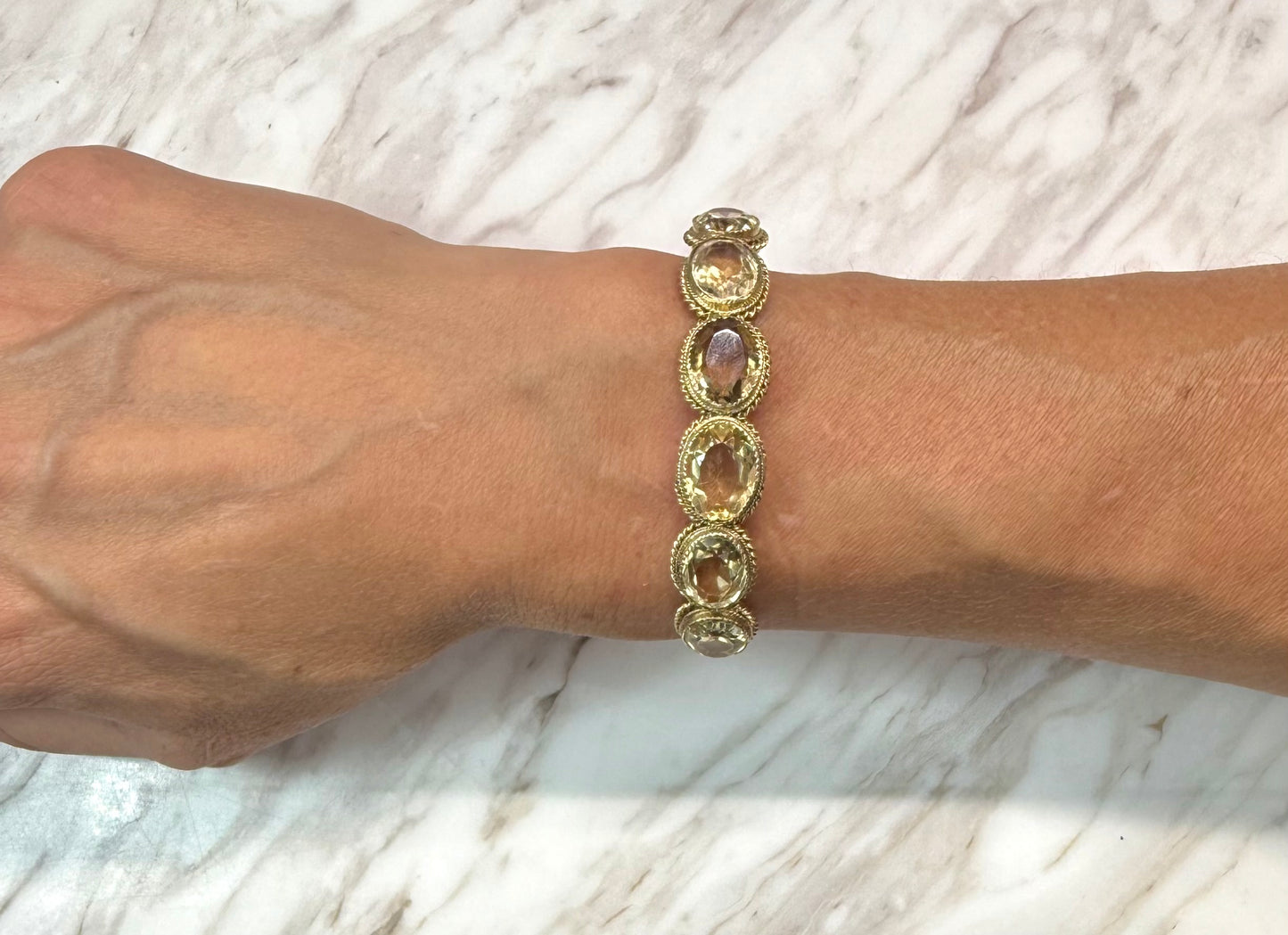 Antique Citrine Bangle