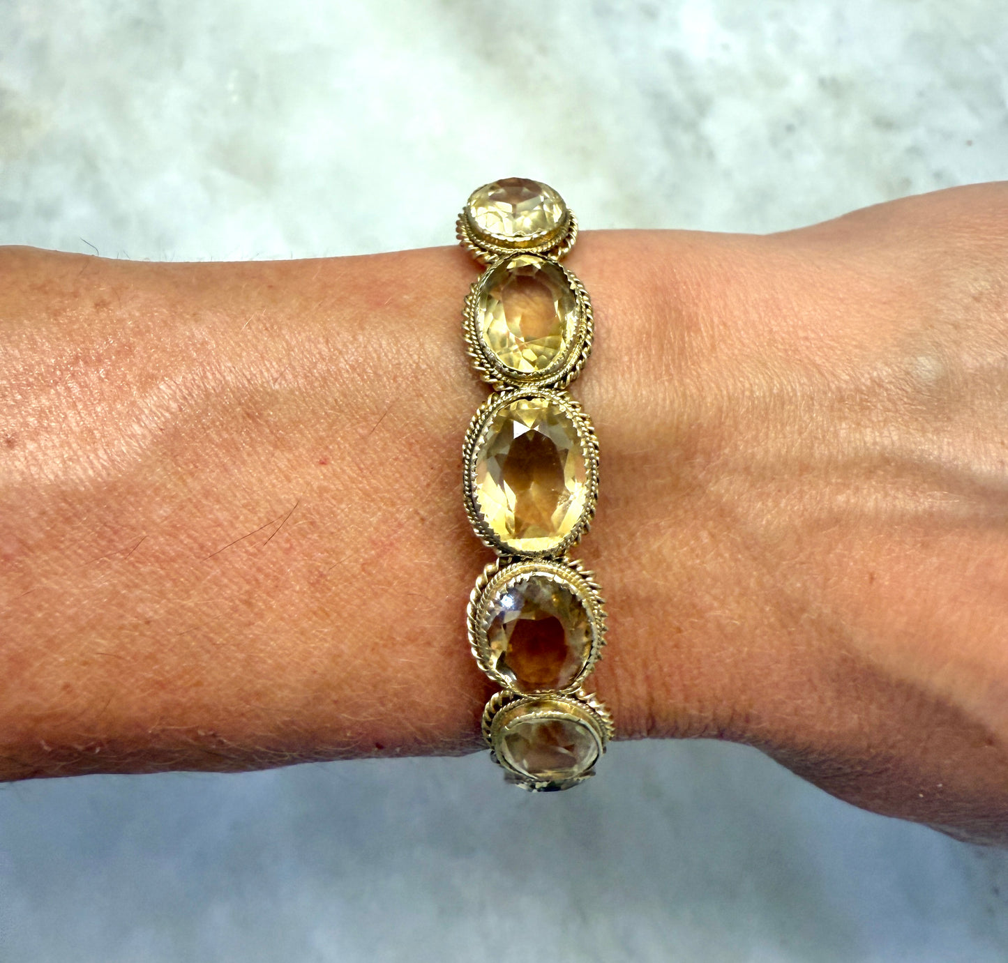 Antique Citrine Bangle