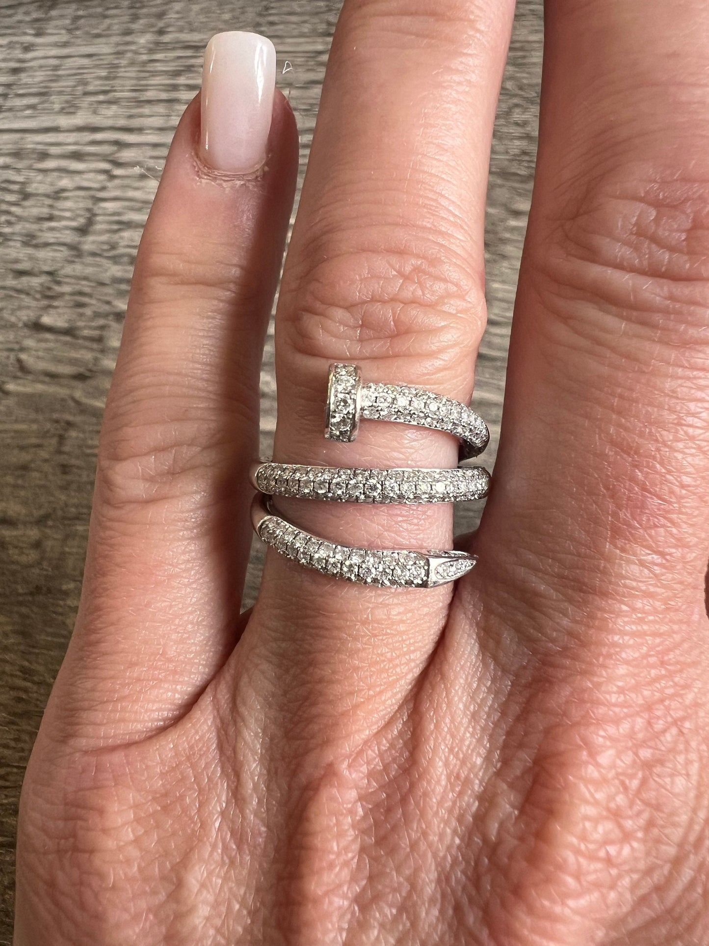Diamond Nail Ring