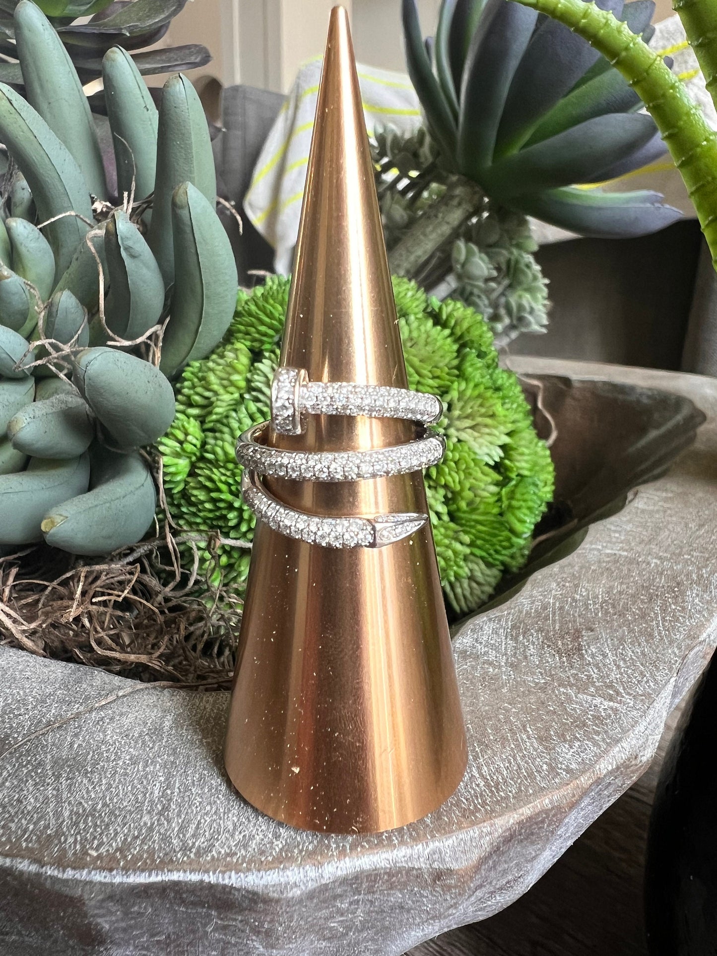 Diamond Nail Ring