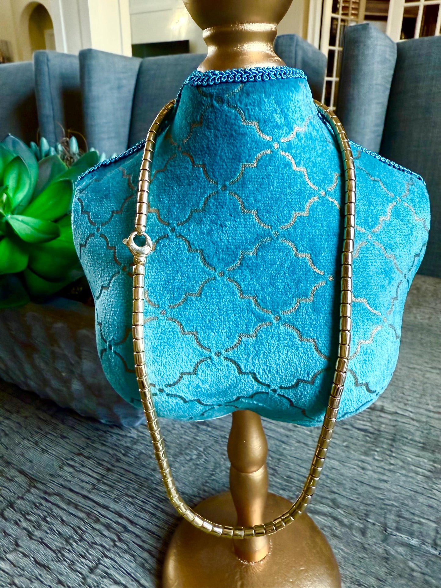 14K Snake Chain with Large Lobster Clasp 20”