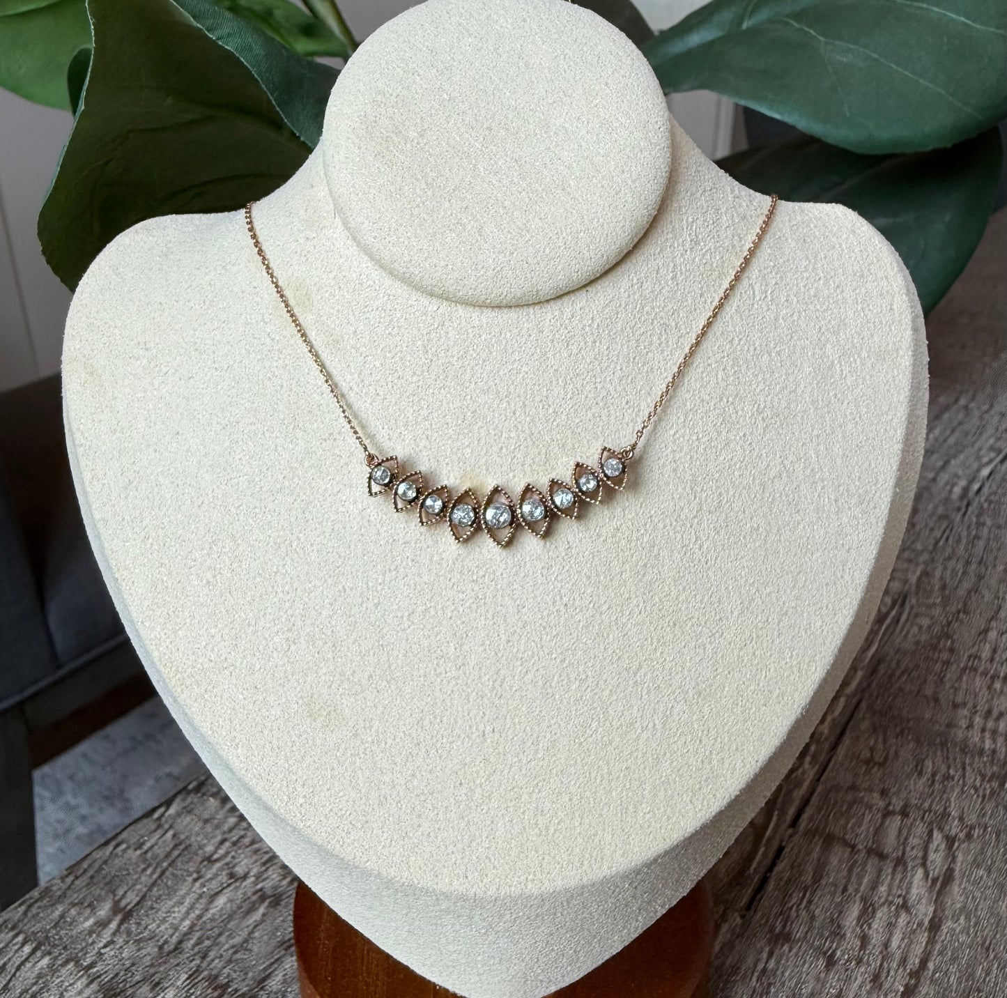 Rose Cut Diamond Necklace