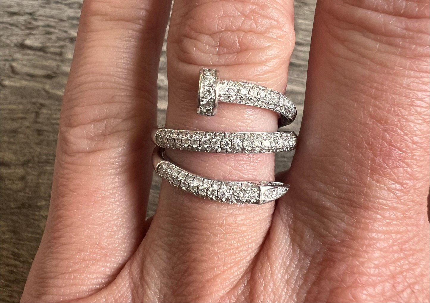 Diamond Nail Ring