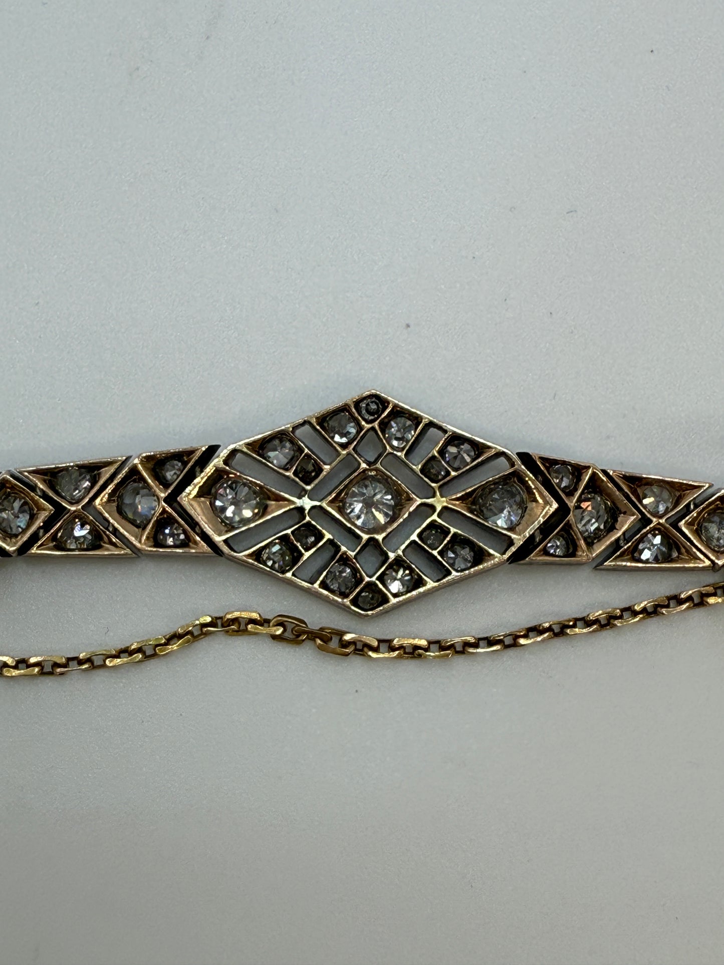 Antique Diamond Bracelet: Old mine and Old European cut diamonds