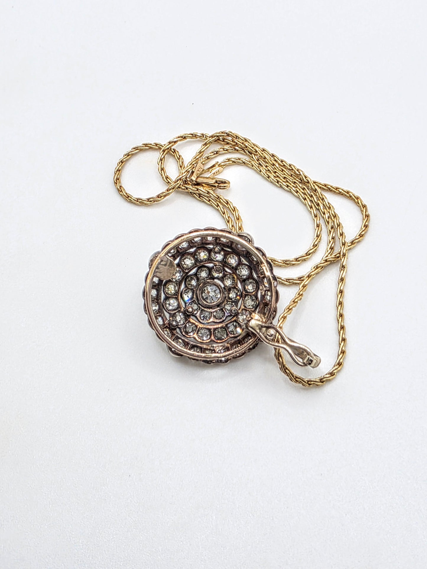 2.5 carat Old European Diamond Pendant