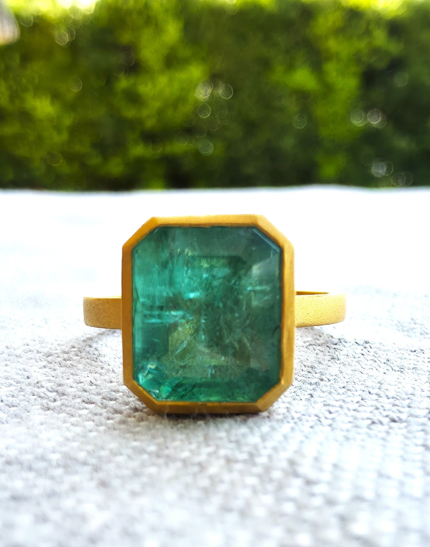 4.4 Carat Zambian Emerald Ring set in 18K (Copy)