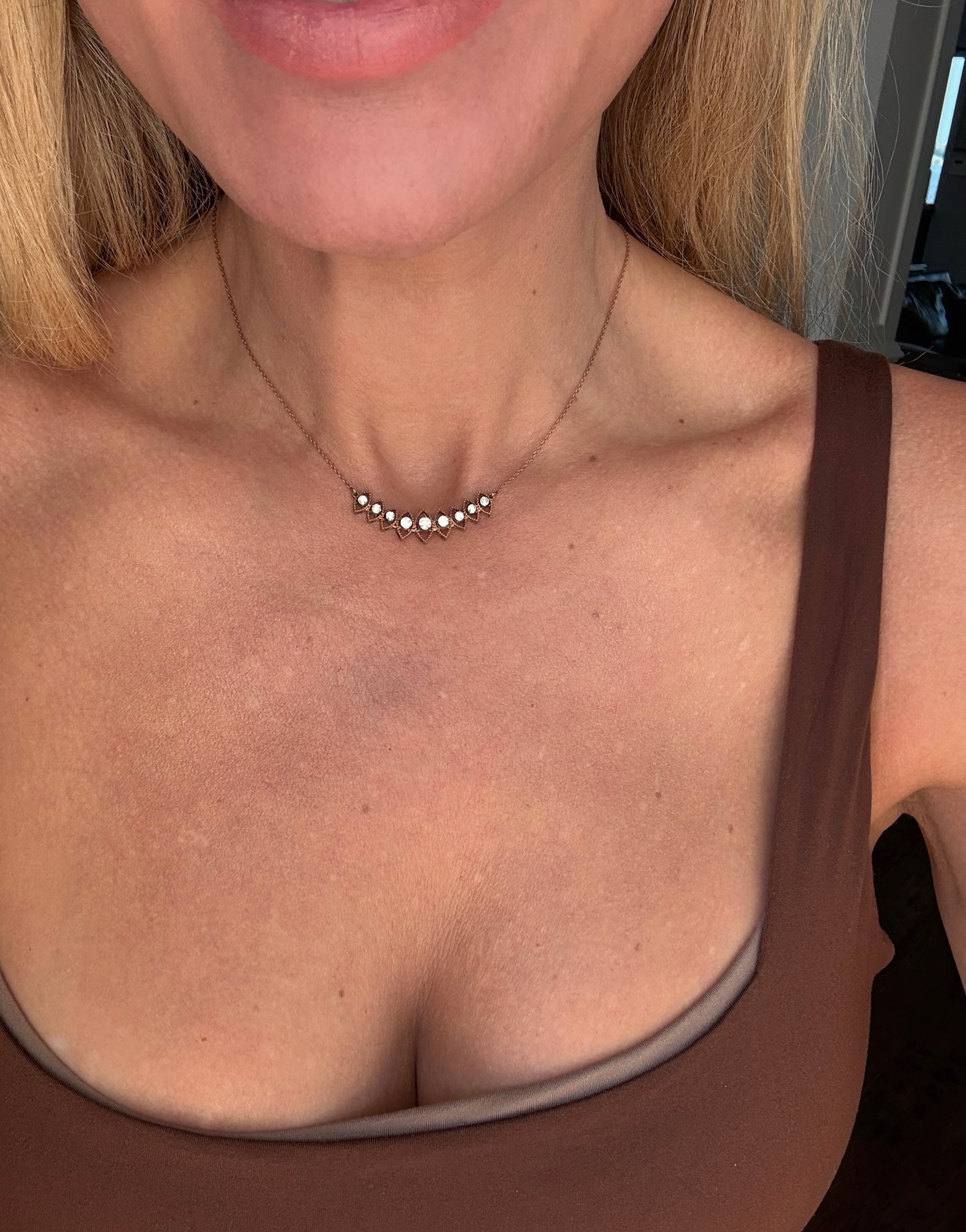 Rose Cut Diamond Necklace