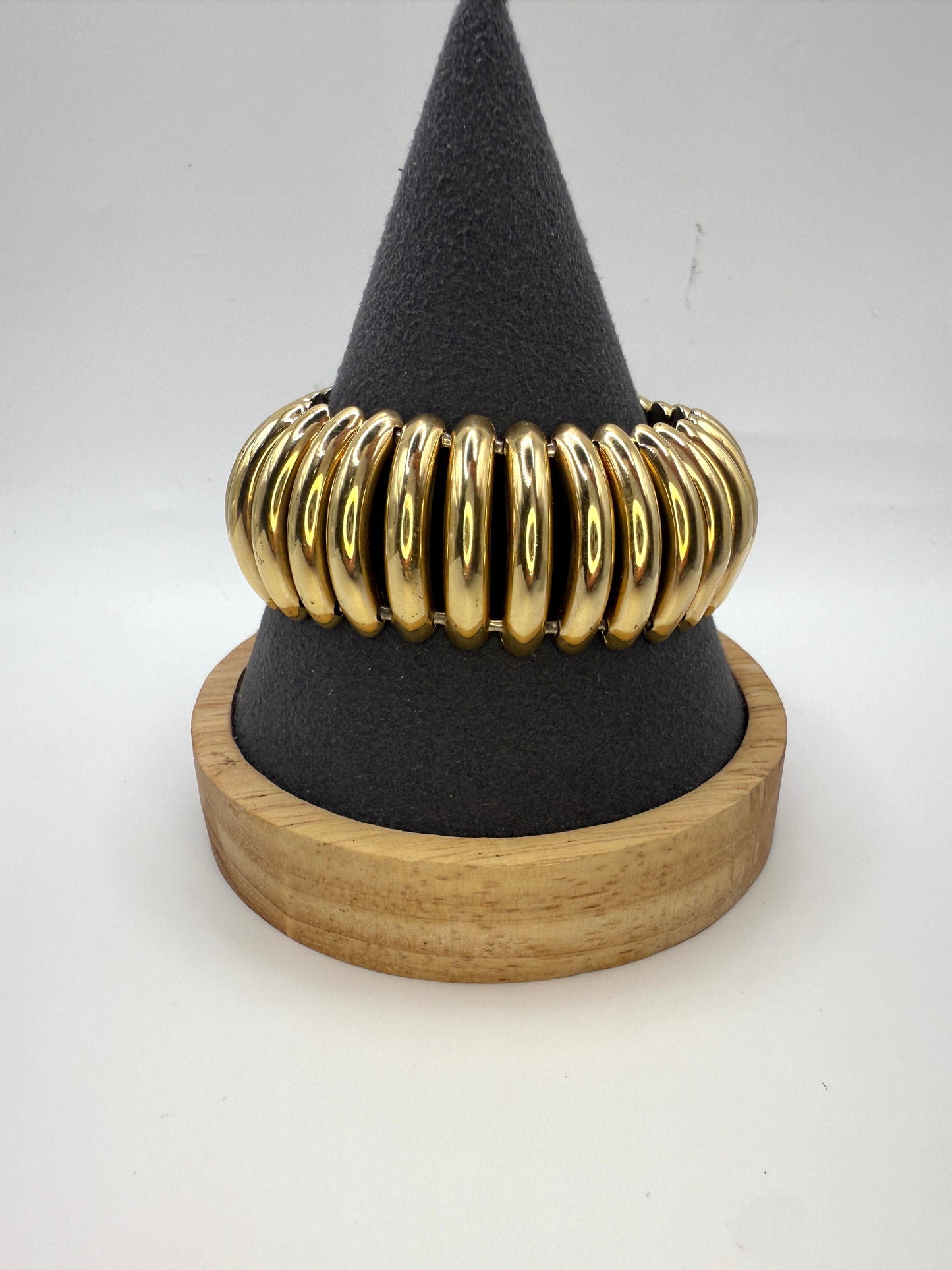 Large Gold Link Bracelet