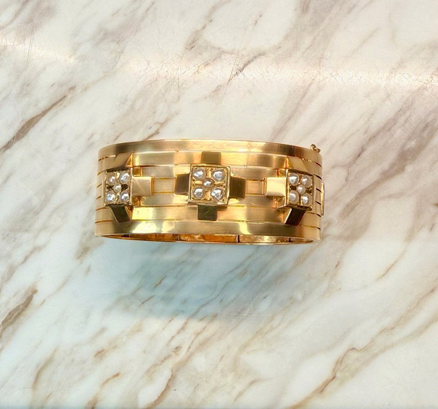 Victorian 18K French Bangle