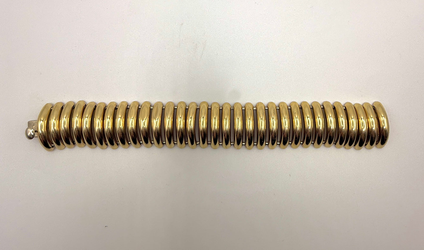 Large Gold Link Bracelet