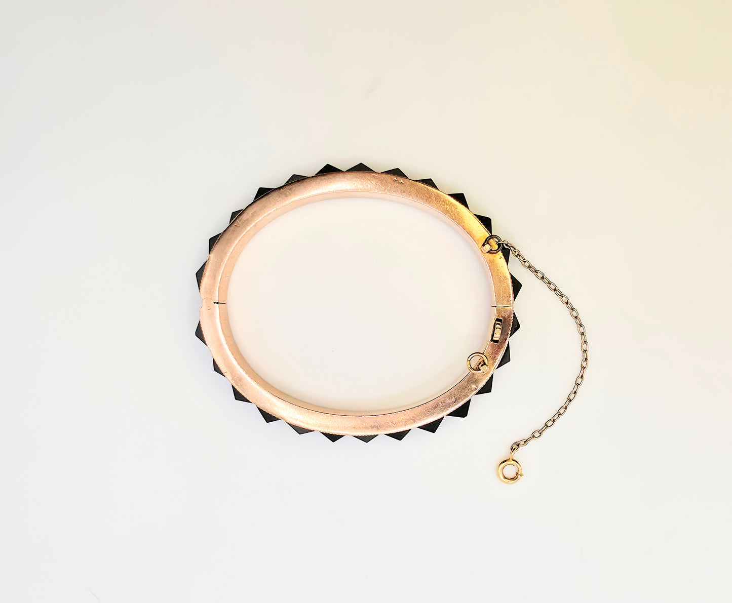 Victorian Onyx Pyramid Bangle