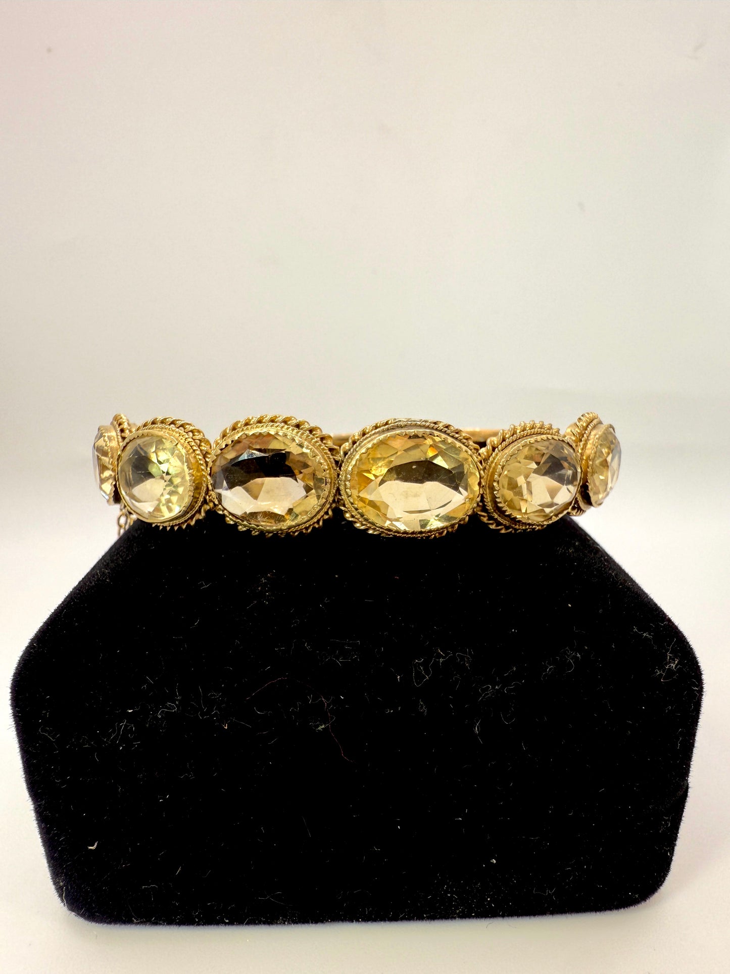 Antique Citrine Bangle