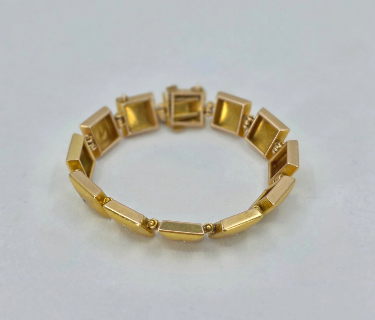Antique Victorian Gold & Diamond North Star Panel Bracelet | Circa 1900’s