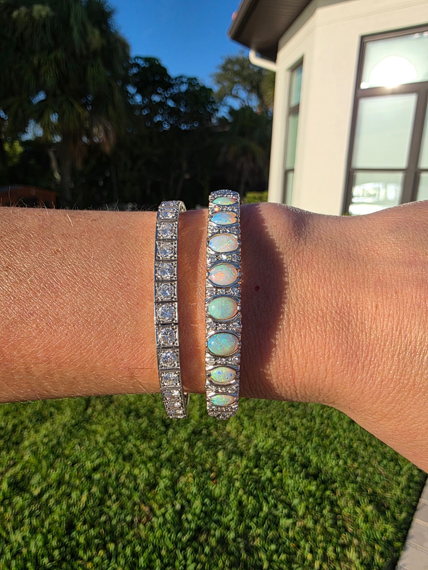 Australian Opal Victorian Bangle