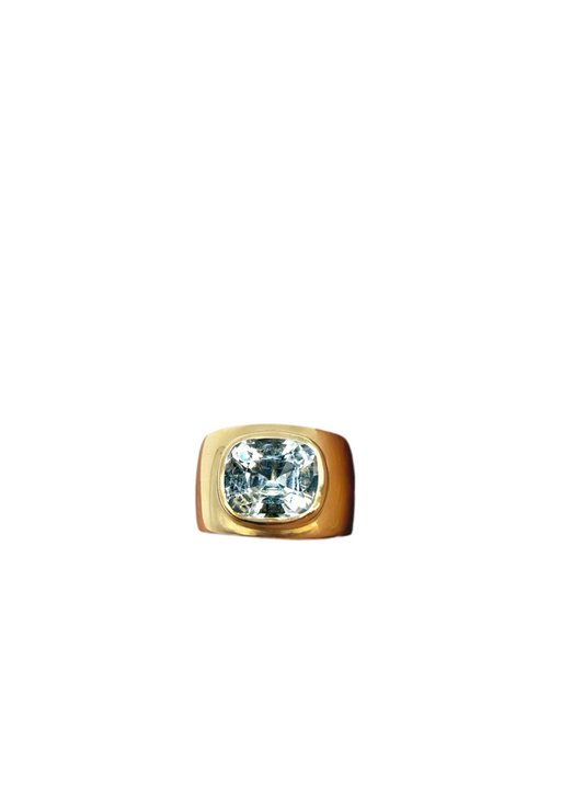 5ct Aquamarine Cigar Band
