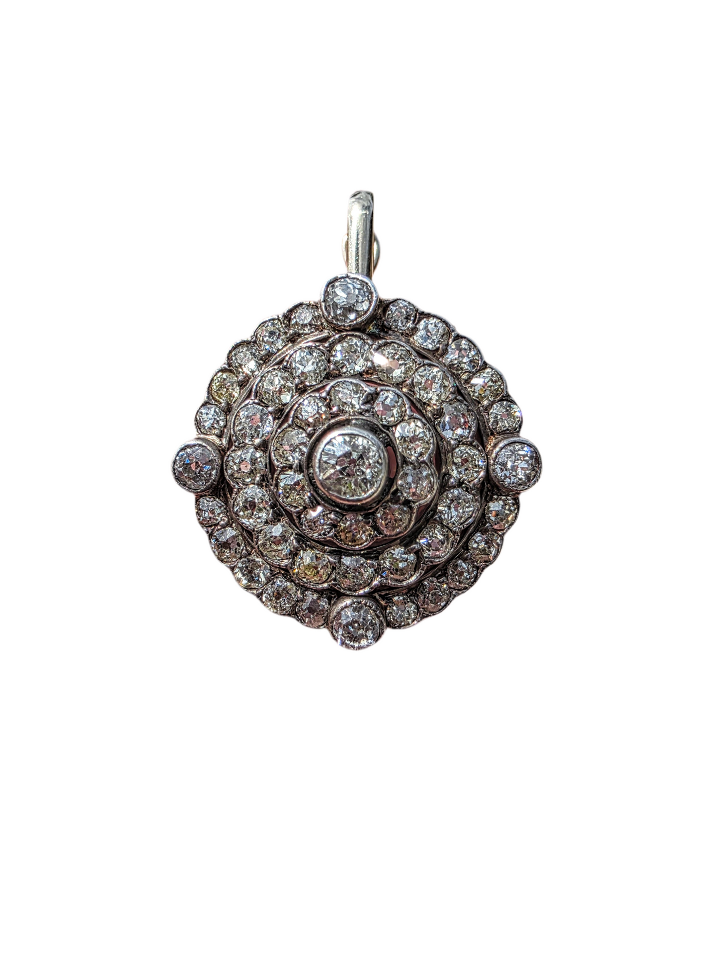 2.5 carat Old European Diamond Pendant