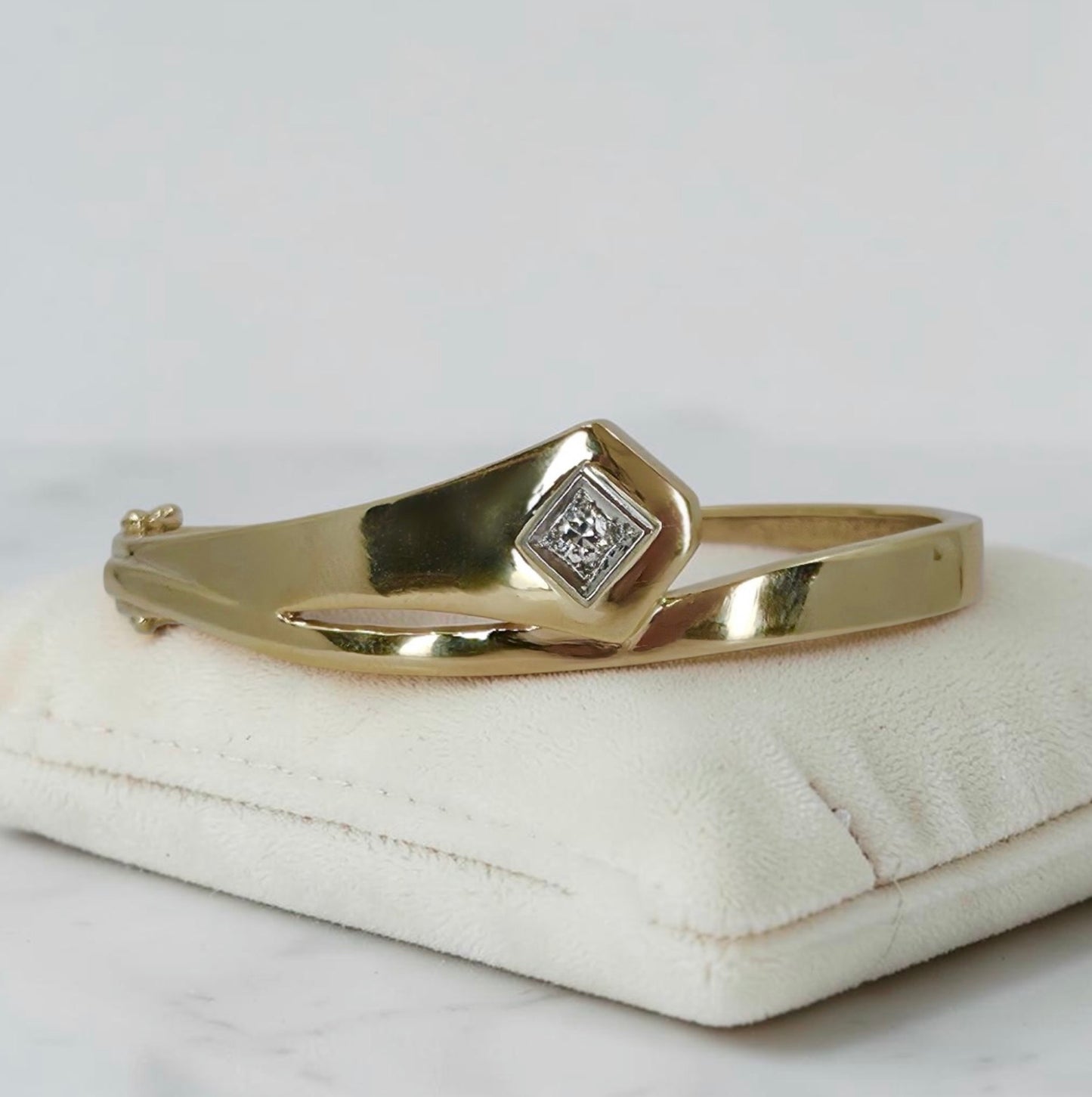 Antique Inspired Diamond Nail Bracelet
