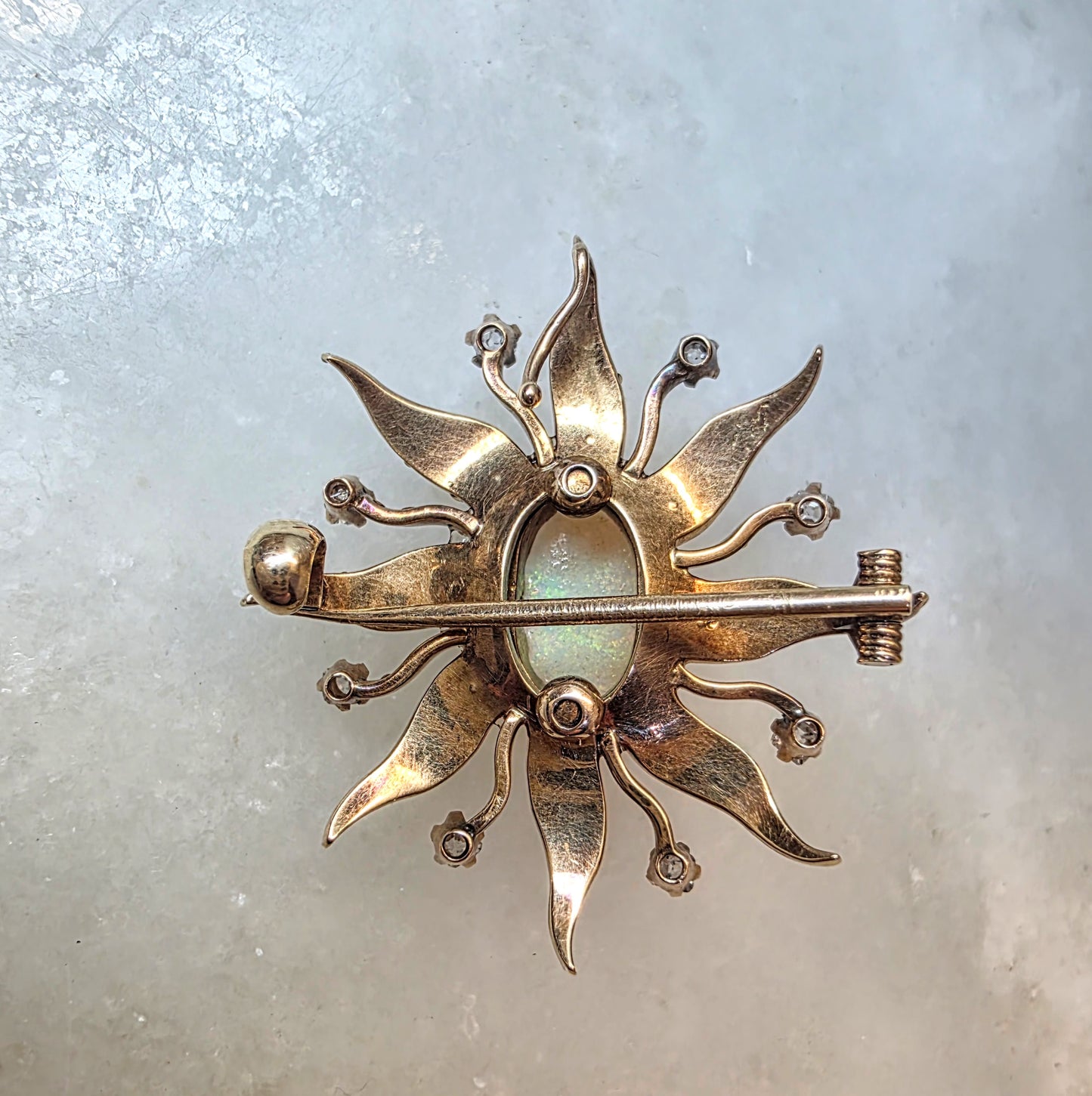 Opal, Pearl & Diamond Brooch/Pendant