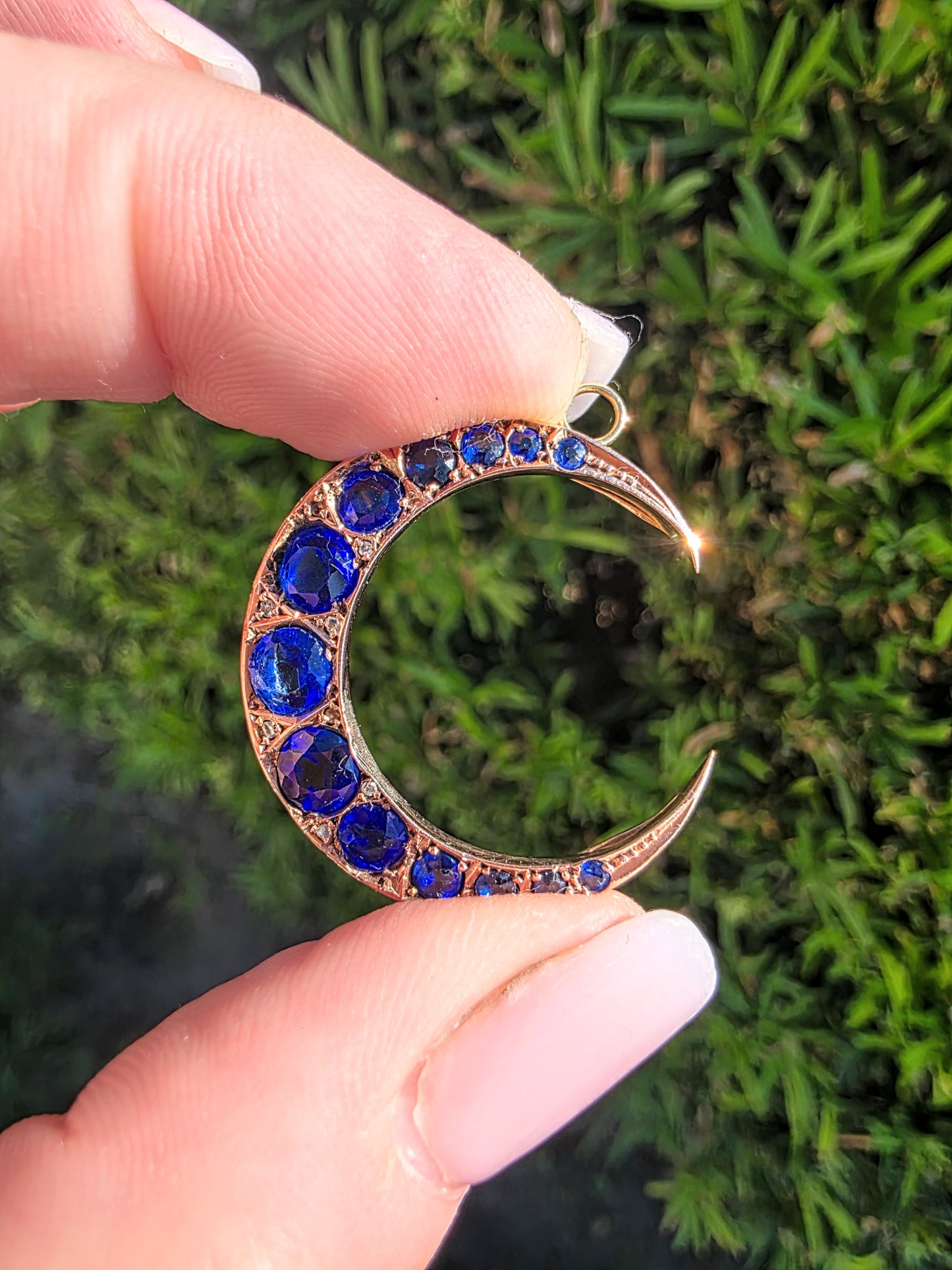 Antique Crescent Pendant