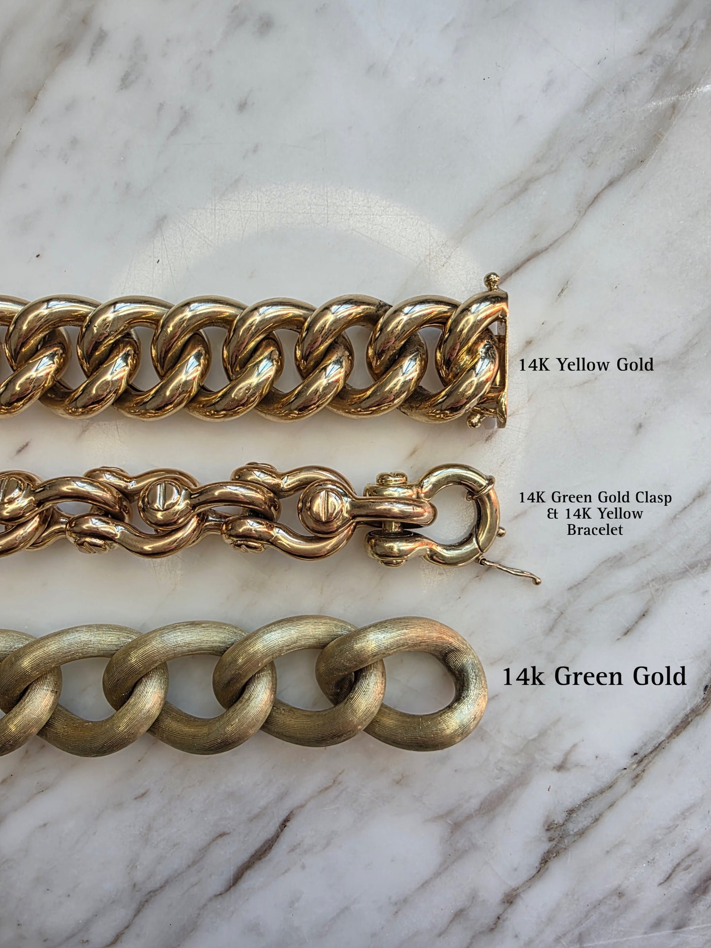 14K Horseshoe Shackle Bracelet