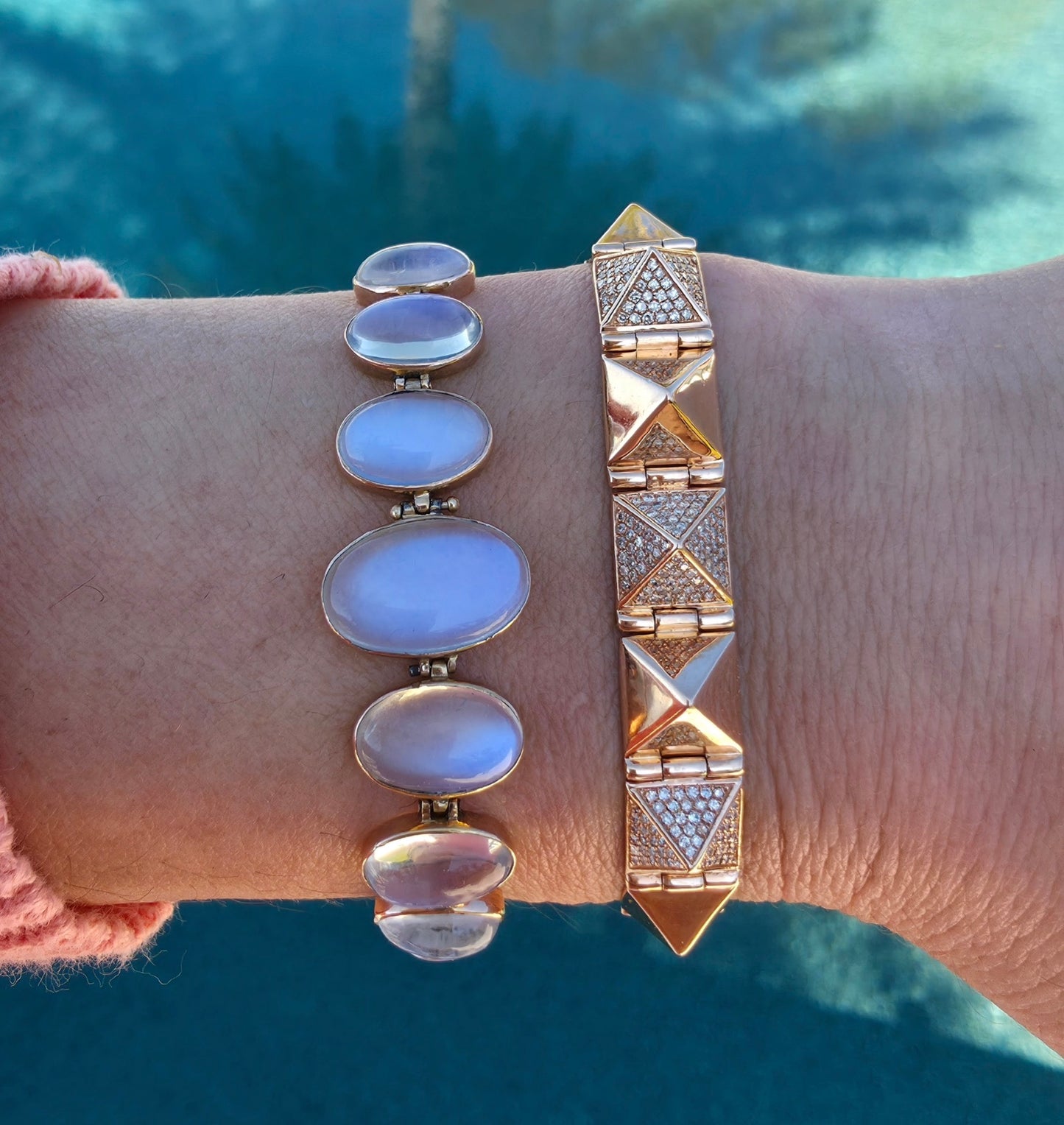 Edwardian Blue Moonstone Bracelet