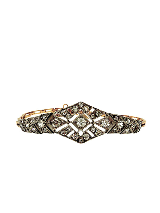 Antique Diamond Bracelet: Old mine and Old European cut diamonds
