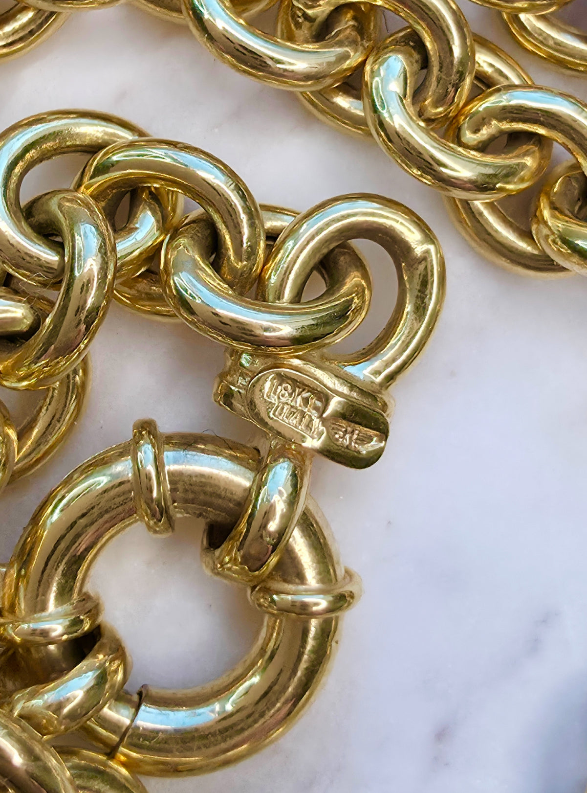 18k gold Cable Chain