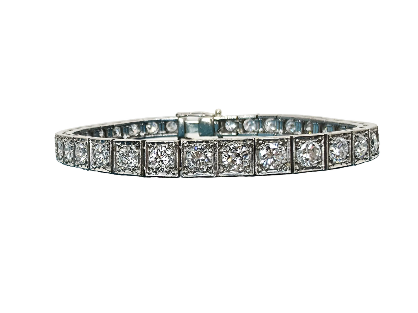 Art Deco 7 ctw Diamond Tennis bracelet
