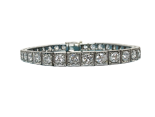 Art Deco 7 ctw Diamond Tennis bracelet