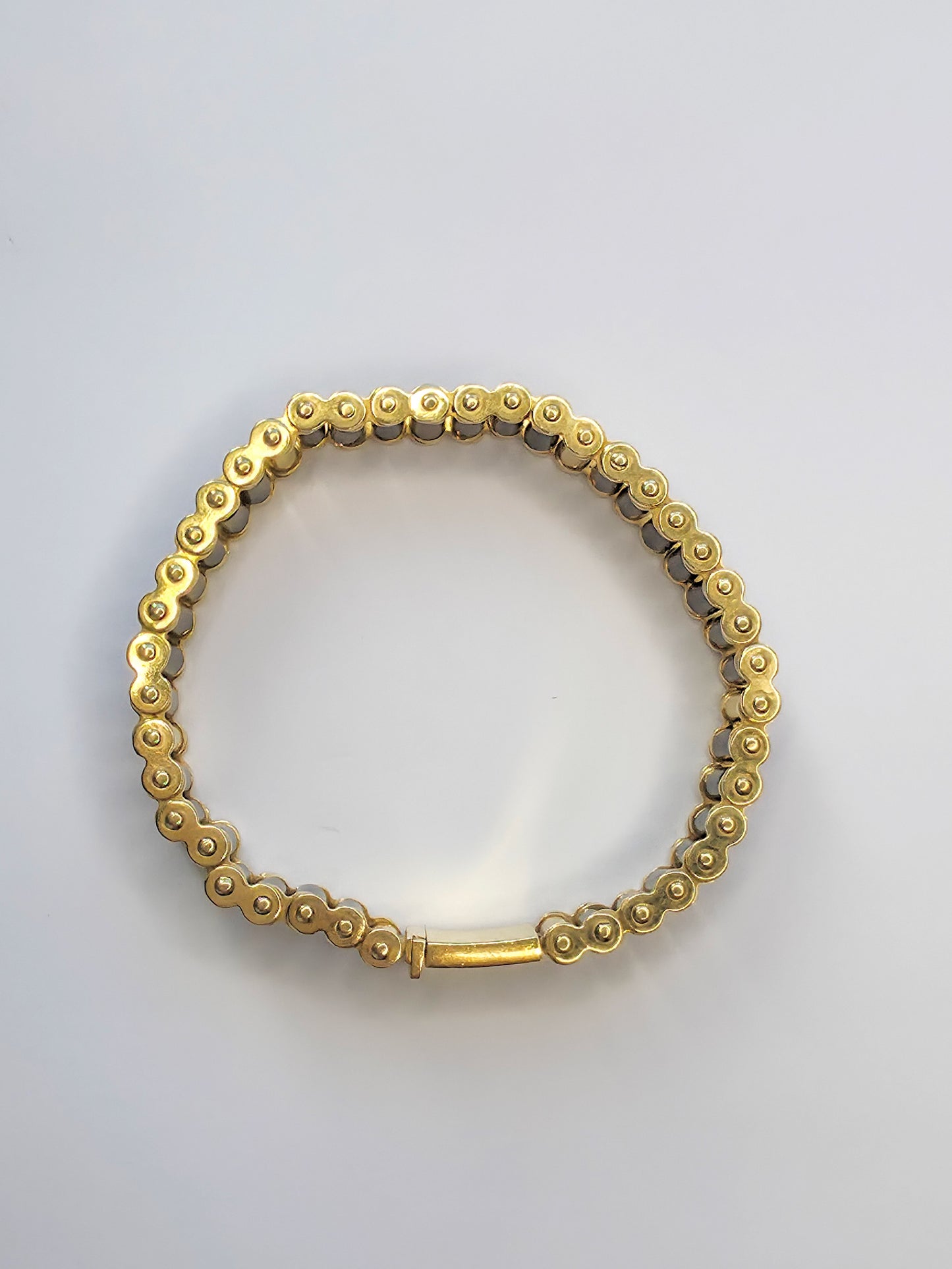 Vintage Italian 18K Onyx Bracelet