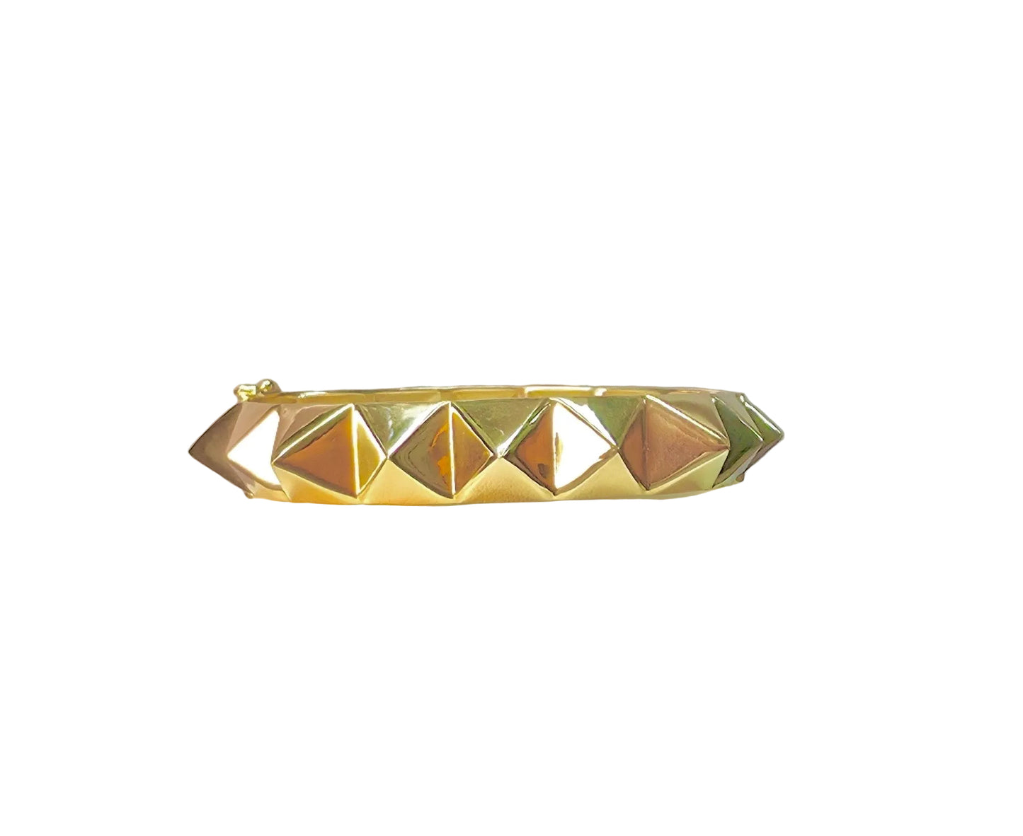 14K Pyramid Bangle