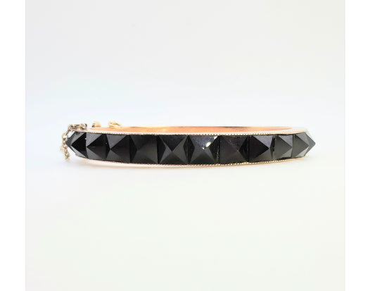 Victorian Onyx Pyramid Bangle