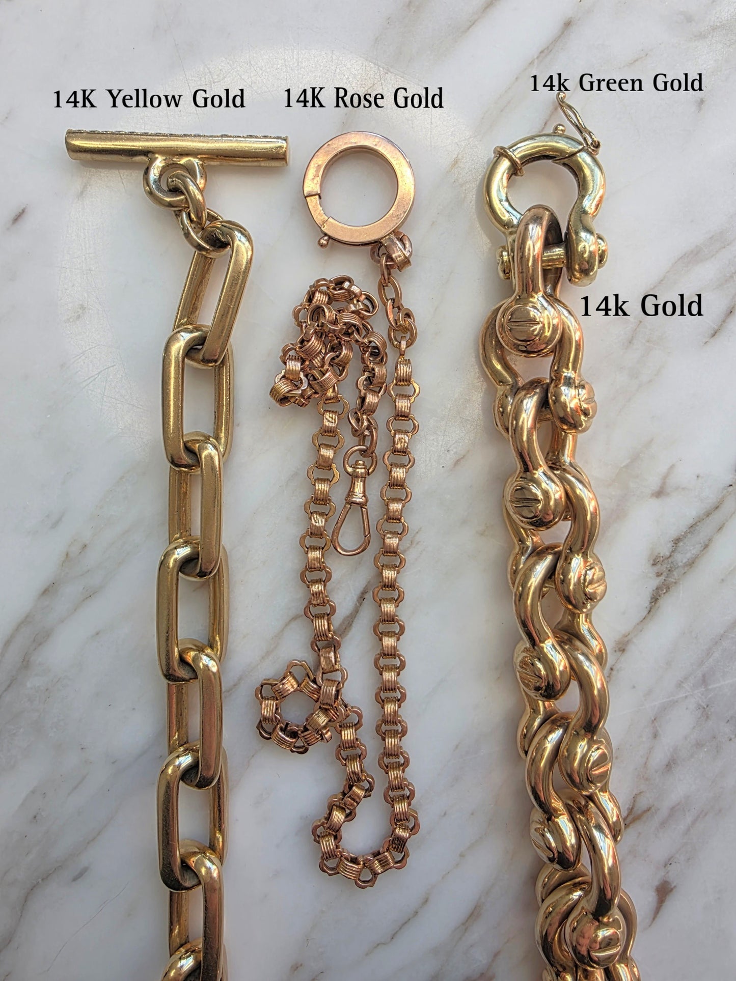 14K Horseshoe Shackle Bracelet