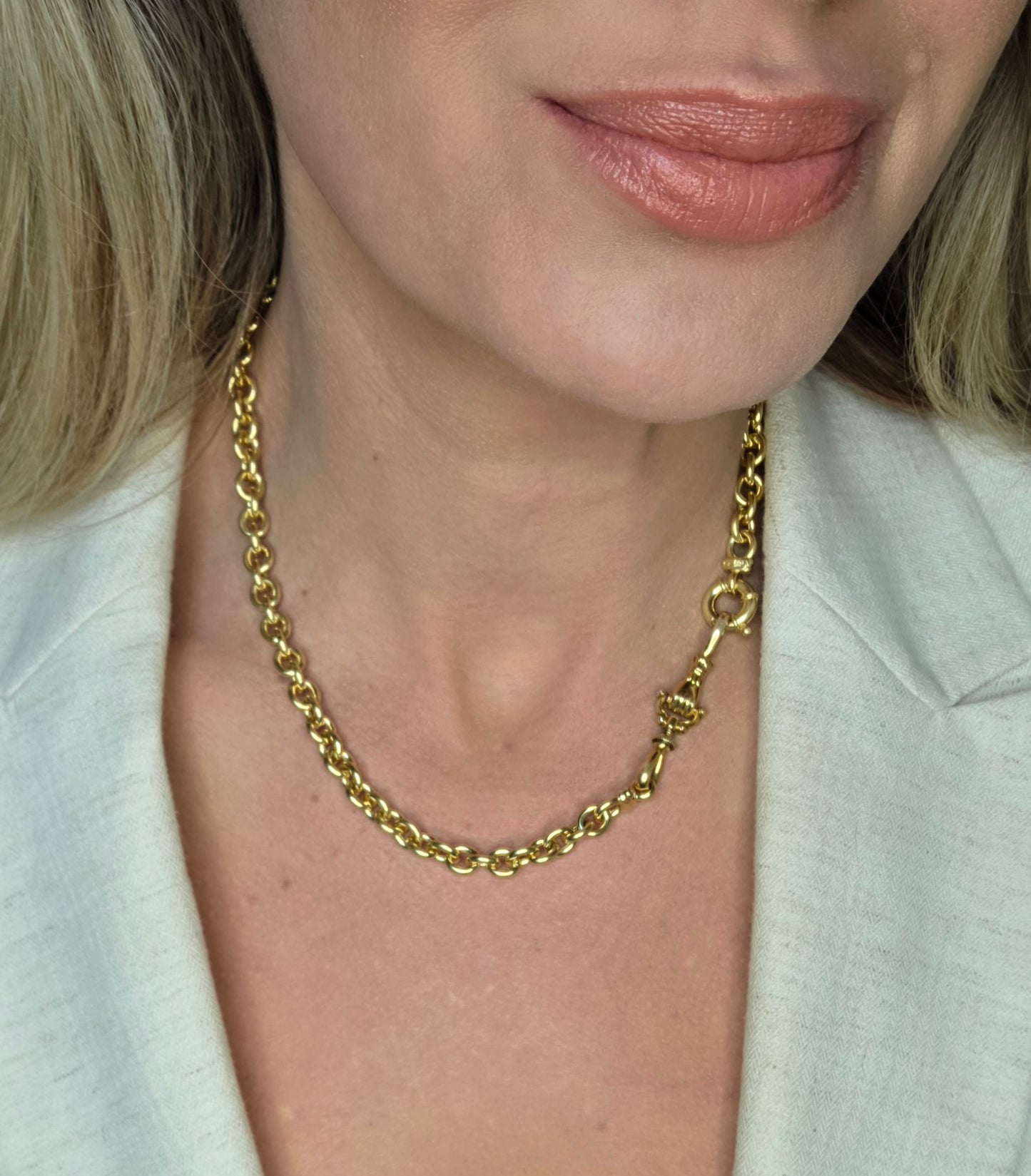 18k gold Cable Chain