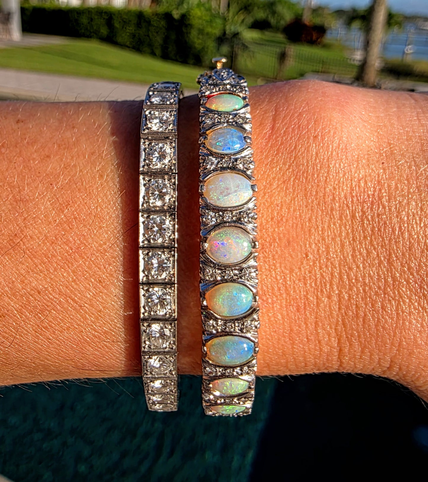 Australian Opal Victorian Bangle