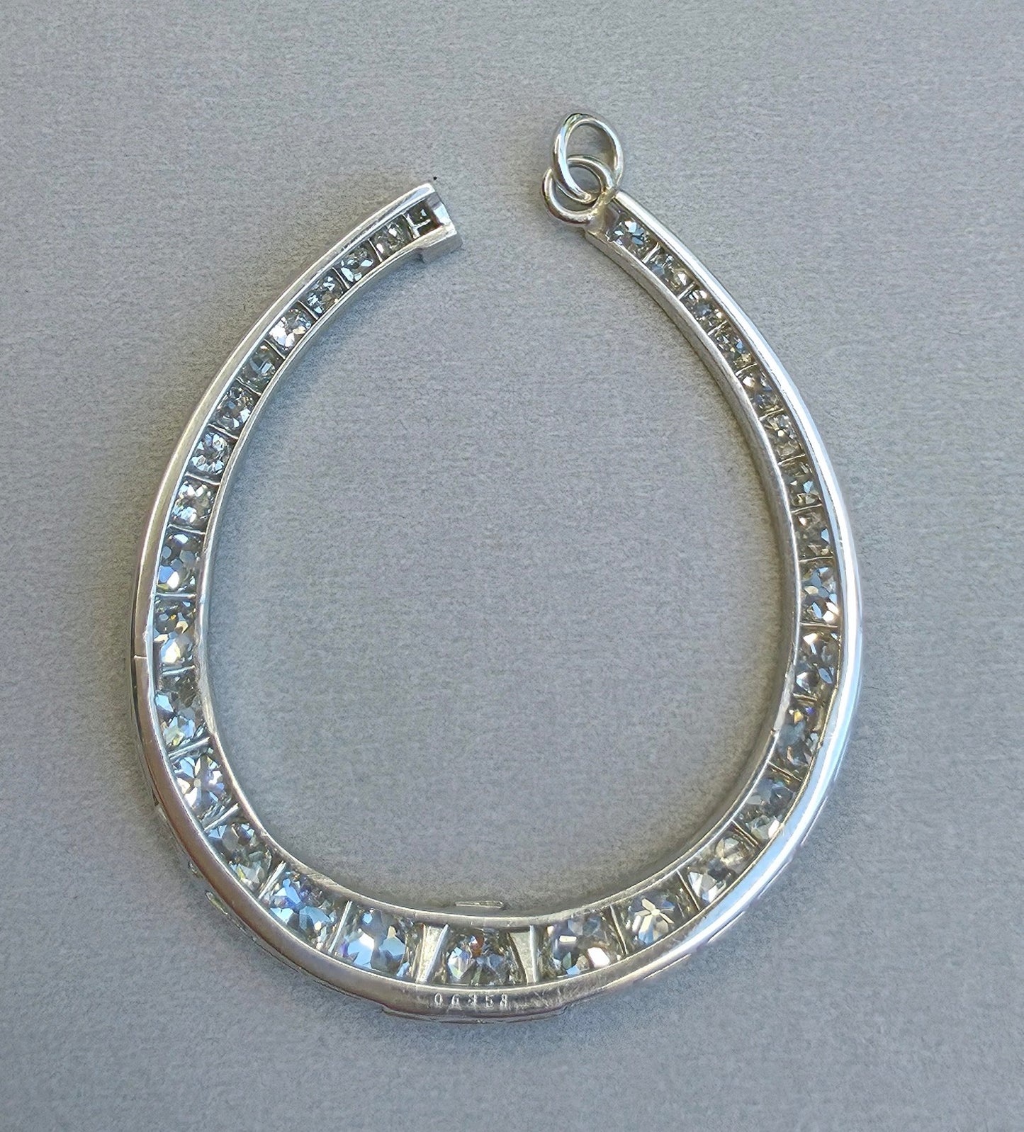 3 ctw Antique Diamond Horseshoe Pendant