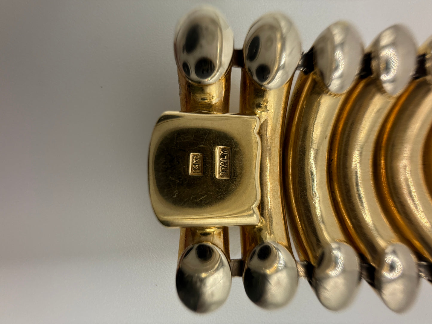 Large Gold Link Bracelet