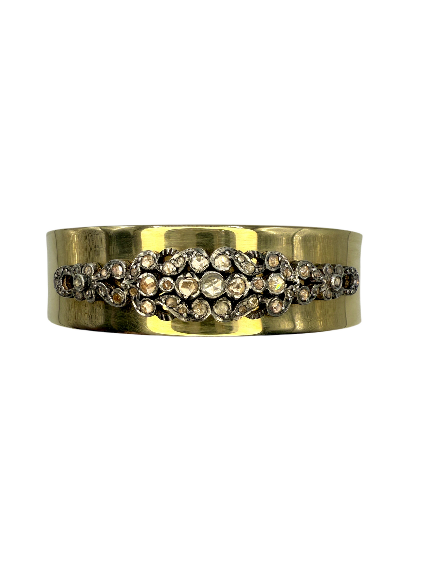Vintage Rosecut Diamond Bangle