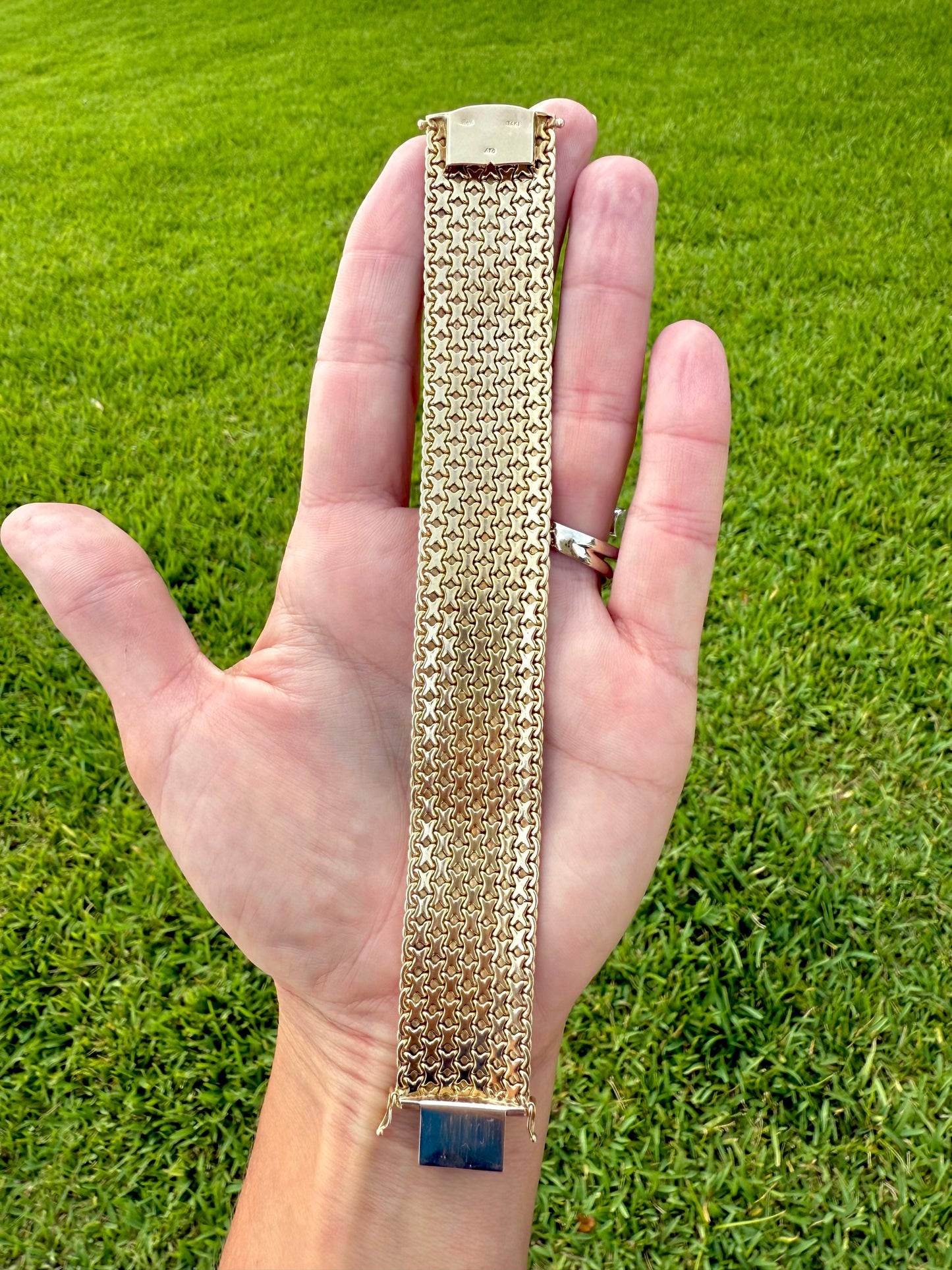 Heavy Italian Link Bracelet XO 