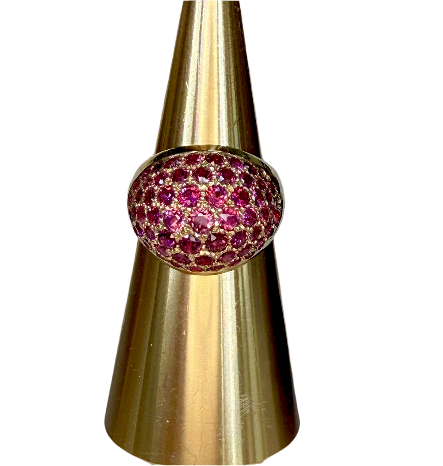 Vintage Ruby Dome Ring set in 14K gold