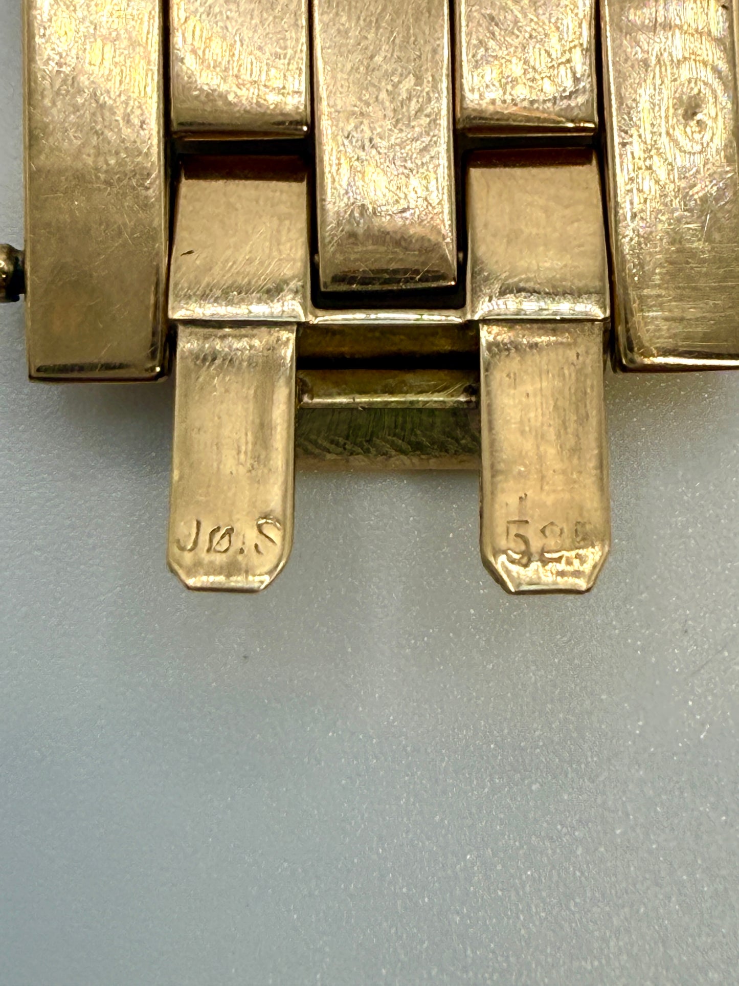 14k Pyramid Link Bracelet
