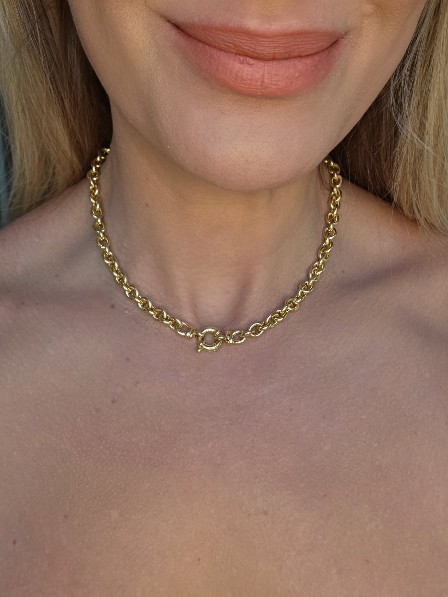 18k gold Cable Chain