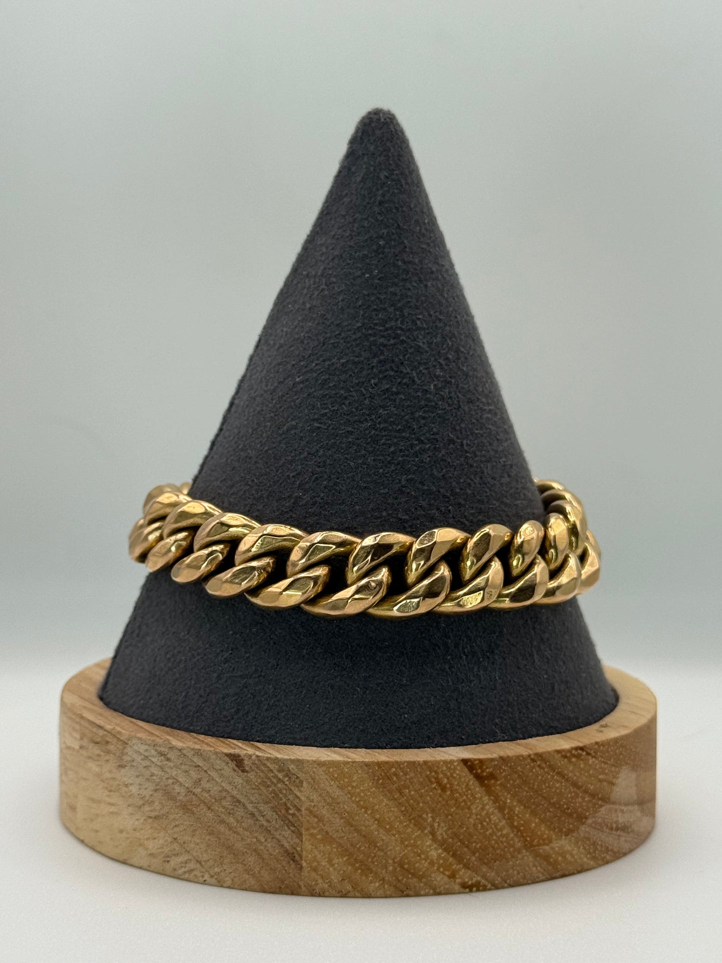 French 18K Curb Bracelet