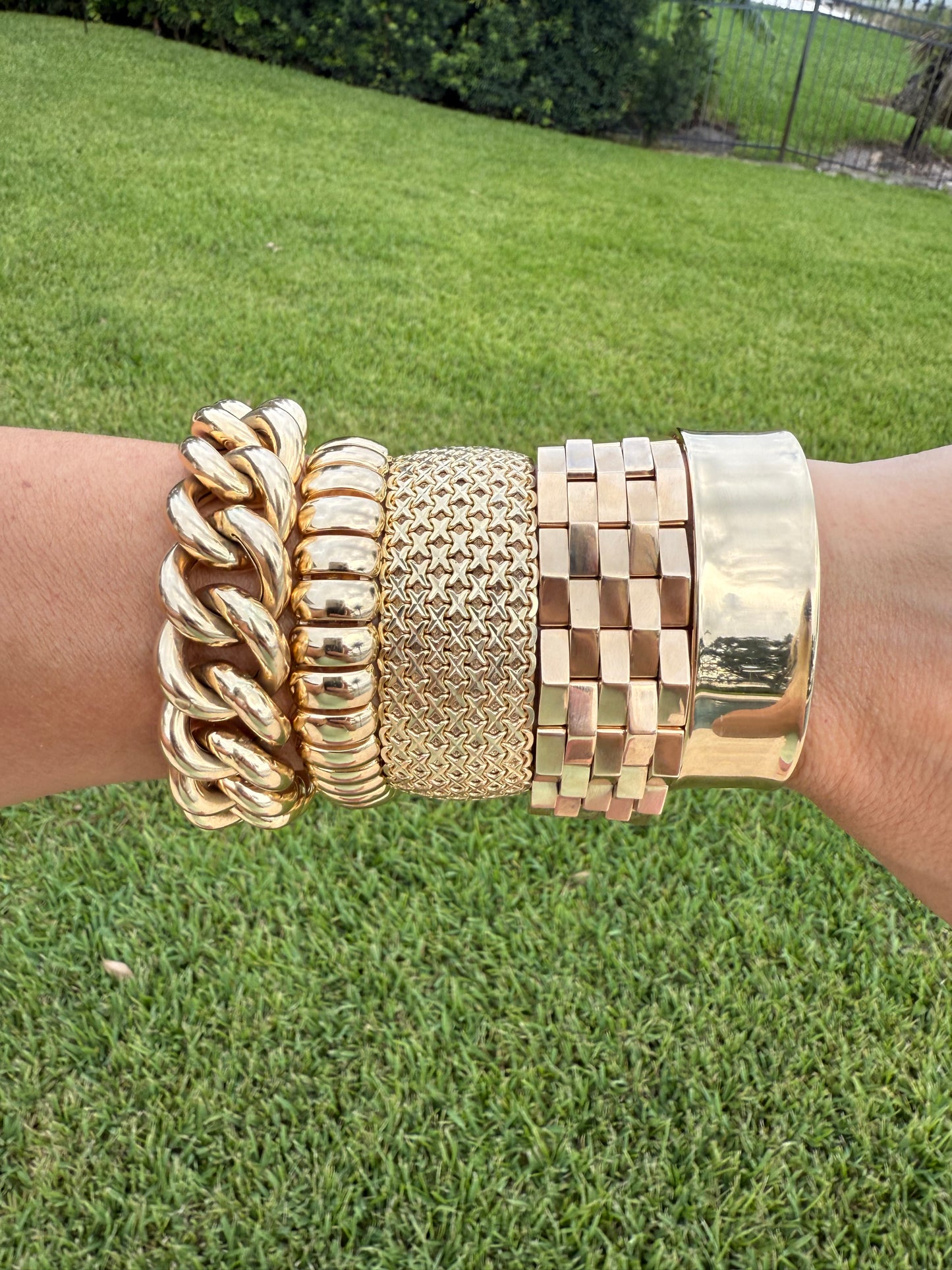 Heavy Italian Link Bracelet XO 