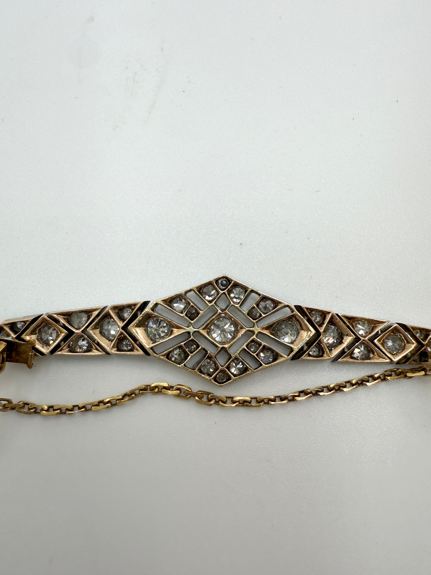 Antique Diamond Bracelet: Old mine and Old European cut diamonds