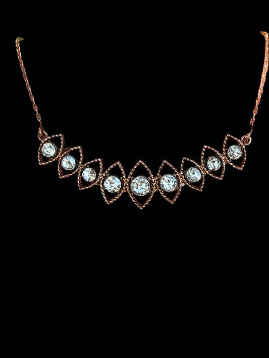 Rose Cut Diamond Necklace