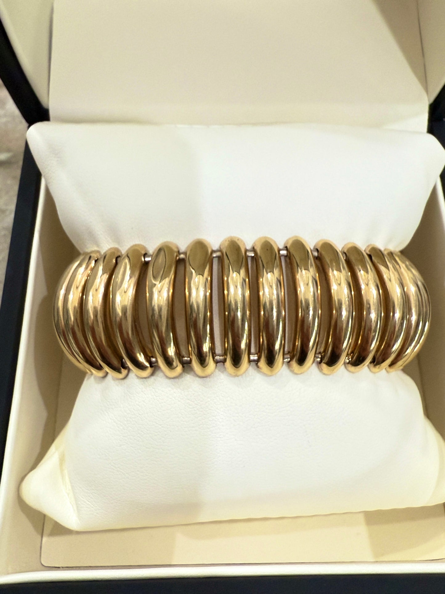 Large Gold Link Bracelet