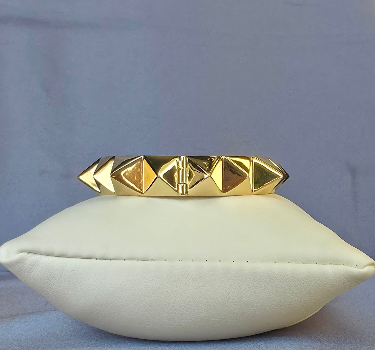 14K Pyramid Bangle